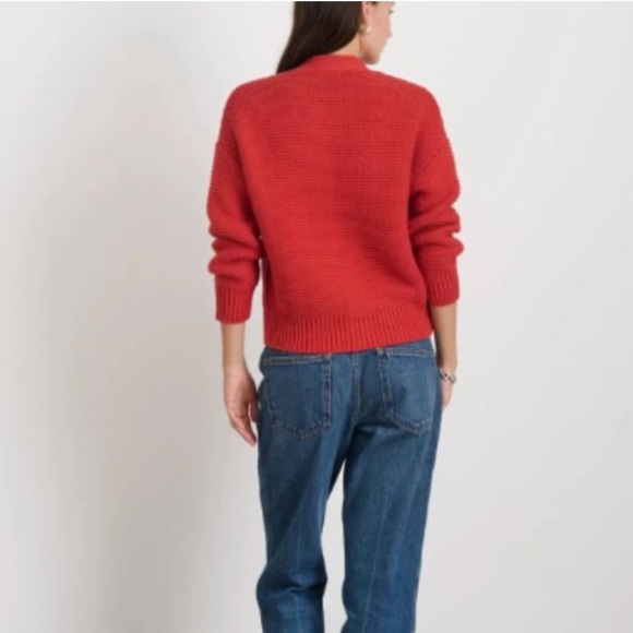 Alex Mill Nico Crewneck Cotton Cardigan NWT - Picture 3 of 13